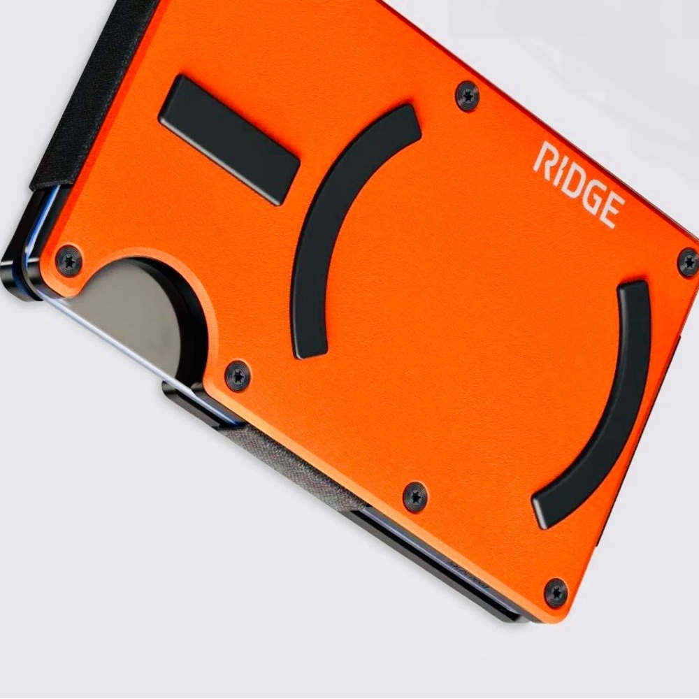 NEW Ridge Wallet - MagSafe - Basecamp Orange - Cash Strap